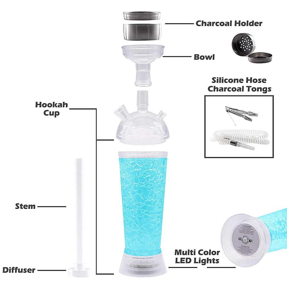 Cheap Wholesale Custom small Portable Hookah shisha cup for travel car Chicha Smoking mini shisha Hookah with LED light
Cheap Wholesale Custom small Portable Hookah shisha cup for travel car Chicha Smoking mini shisha Hookah with LED light