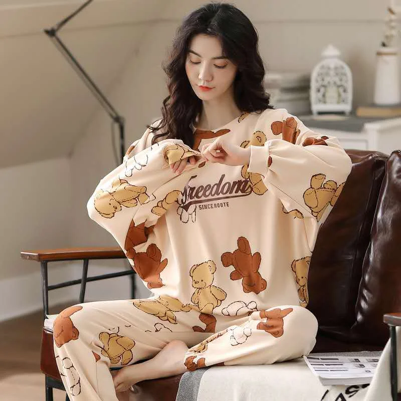 Wholesale Winter Warm Cotton 2 Pieces Nightgown Pajamas Set For Women, As picture shown
Wholesale Winter Warm Cotton 2 Pieces Nightgown Pajamas Set For Women, As picture shown
