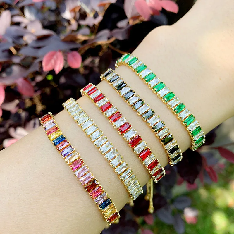 Hesiod Diamond Bracelet Copper Plated 18K Gold Bracelet Color Crystal Bracelet Couple
Hesiod Diamond Bracelet Copper Plated 18K Gold Bracelet Color Crystal Bracelet Couple