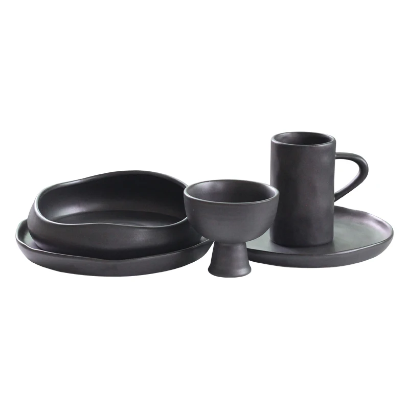 Hot sale nordic style irregular shape ceramic stoneware dinnerware set for home and restaurant use
Hot sale nordic style irregular shape ceramic stoneware dinnerware set for home and restaurant use