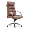 A052B Good quality simple design pu leather office chair,high back office executive swivel leather chair