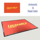 Dotcom Custom Design Floor Mats Supplier Polyester Printed Carpet Economic PVC Logo Mat