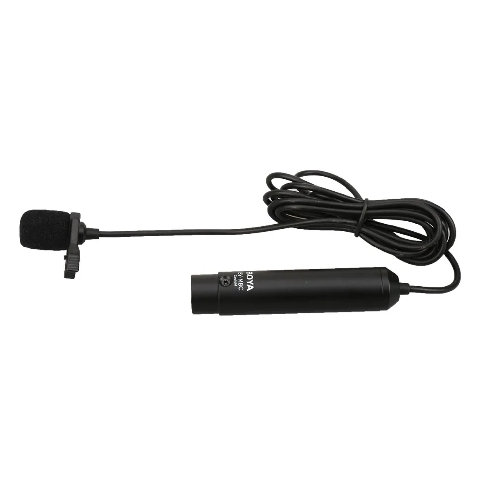 BY-M8C Cardioid XLR Lavalier Microphone for XR550E XR520E XR350E XR160E SX85E GH4 Camcorder Zoom Audio Recorder
BY-M8C Cardioid XLR Lavalier Microphone for XR550E XR520E XR350E XR160E SX85E GH4 Camcorder Zoom Audio Recorder