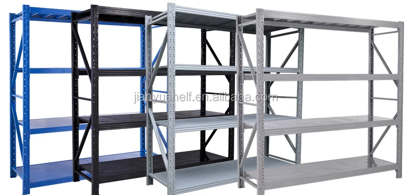 ボルトレススチール調節可能棚システム 高品質工業用棚卸価格 ロングスパン倉庫ラック工場