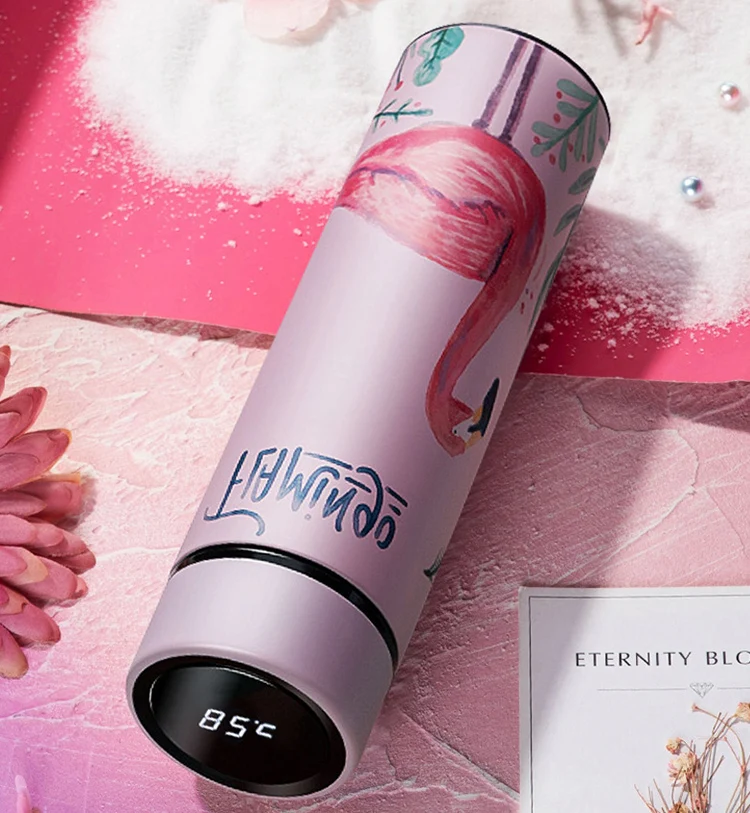 2021 Smart Water Bottle Stainless Steel Temperature Display Smart Water Bottle Flamingoes Water Bottle, Customized color
2021 Smart Water Bottle Stainless Steel Temperature Display Smart Water Bottle Flamingoes Water Bottle, Customized color