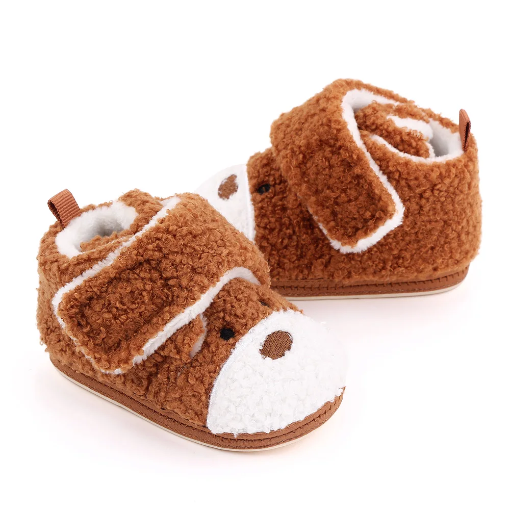 High quality cotton toddler shoes lovely cartoon warm baby shoes in winter supplier