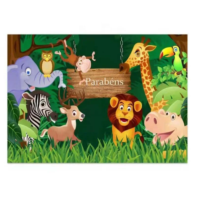 Custom 7X5ft Happy Birthday Backdrop Jungle Party Birthday Background Decoration Children Birthday Party Backdrop
Custom 7X5ft Happy Birthday Backdrop Jungle Party Birthday Background Decoration Children Birthday Party Backdrop