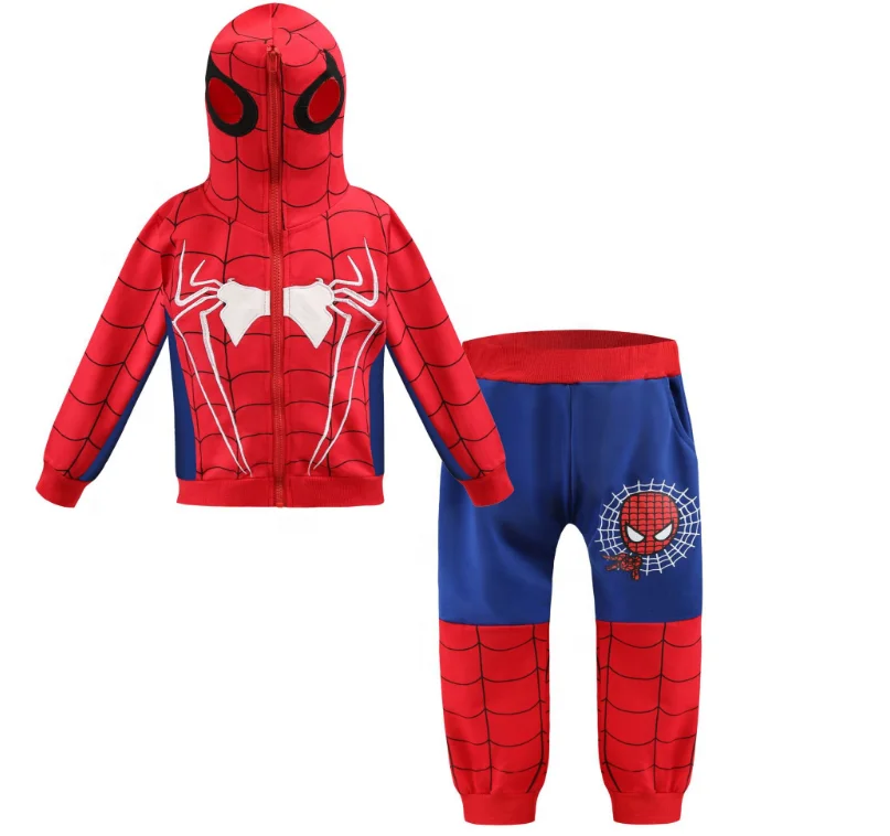 Custom Made Boy Sweat Suit Double Sided Spiderman Personality Zipper Hoodie Suit with Long Sleeve
Custom Made Boy Sweat Suit Double Sided Spiderman Personality Zipper Hoodie Suit with Long Sleeve