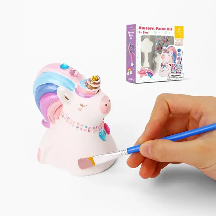 DIY toys Plaster Unicorn painting kit drawing kit acrylic paints set educational color for kids
DIY toys Plaster Unicorn painting kit drawing kit acrylic paints set educational color for kids