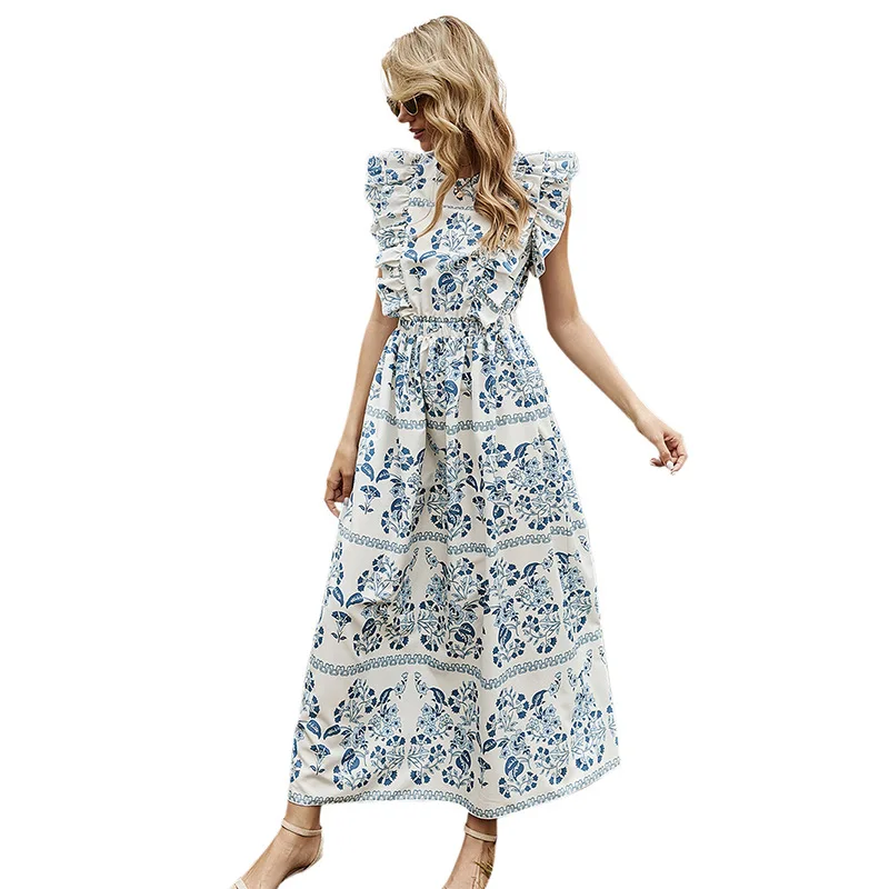 In Stock 2021 Spring And Summer MOQ 1 Pcs Women Floral Printed A Line Ruffles Sleeve Boho Maxi Dress
In Stock 2021 Spring And Summer MOQ 1 Pcs Women Floral Printed A Line Ruffles Sleeve Boho Maxi Dress