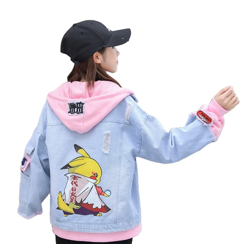 Wholesale new cartoon print student denim jacket female temperament casual jacket student spring and autumn jacket
Wholesale new cartoon print student denim jacket female temperament casual jacket student spring and autumn jacket