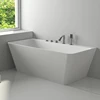Freestanding Modular Bathroom White Artificial Stone Resin Attach Rectangle Bathtubbs-8648B
