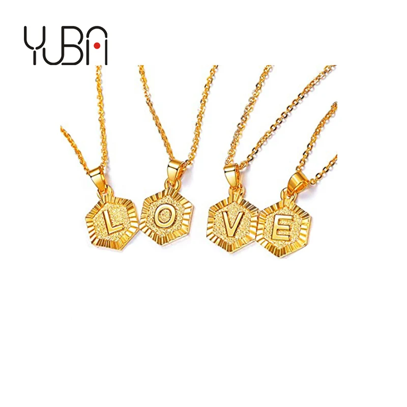 Hot Selling 18K Gold Plated Jewelry Stainless Steel Hexagon Initial Letter Necklace Initial New Fashion
Hot Selling 18K Gold Plated Jewelry Stainless Steel Hexagon Initial Letter Necklace Initial New Fashion