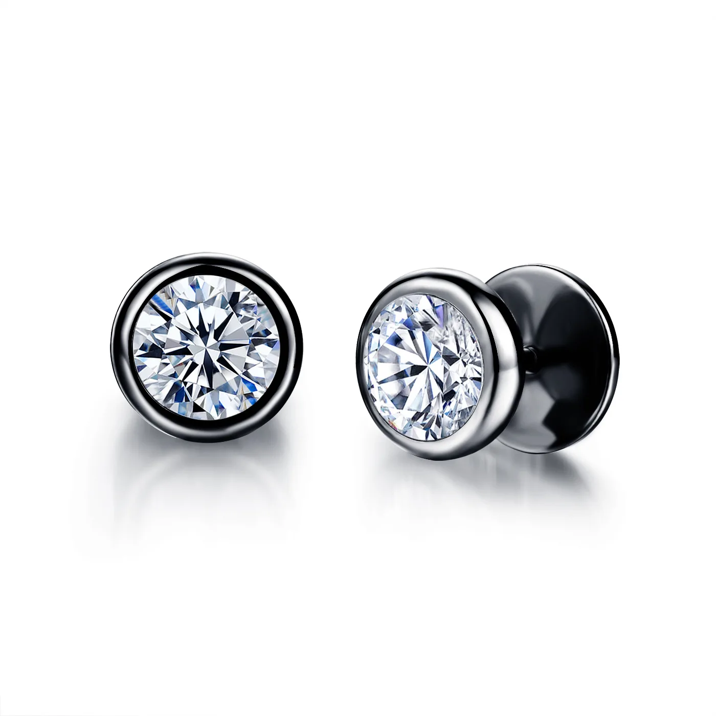 Korean Style Titanium Steel Sud Earrings for Men Hipster Stainless Steel Black Zircon Earrings Hip Hop Round Diamond Ear Jewelry, As pics shows
Korean Style Titanium Steel Sud Earrings for Men Hipster Stainless Steel Black Zircon Earrings Hip Hop Round Diamond Ear Jewelry, As pics shows