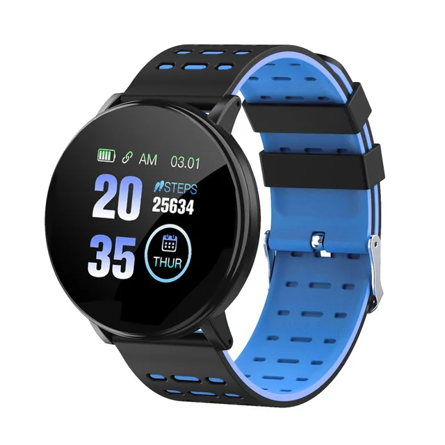 Blood Pressure Heart Rate Monitor Smart Watch Bracelet 119 Plus Build In Flash Smartwatch
Blood Pressure Heart Rate Monitor Smart Watch Bracelet 119 Plus Build In Flash Smartwatch