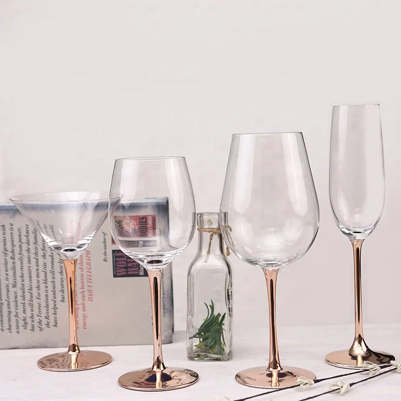 Unique Luxury Custom Fancy Round Handmade Electroplated Crystal Glitter Rose Gold Stem Wine Glass
Unique Luxury Custom Fancy Round Handmade Electroplated Crystal Glitter Rose Gold Stem Wine Glass