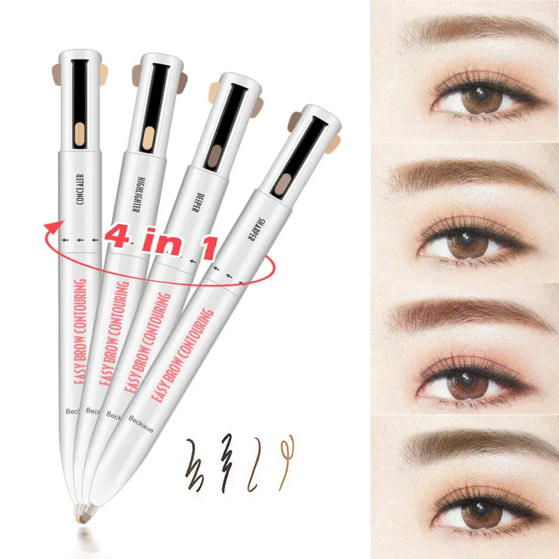 4 in 1 Eyebrow Pencil Waterproof Drawing Eye Brow Pencil Long Lasting Easy Color Eyebrow Pen Women Makeup Cosmetic Tool
4 in 1 Eyebrow Pencil Waterproof Drawing Eye Brow Pencil Long Lasting Easy Color Eyebrow Pen Women Makeup Cosmetic Tool