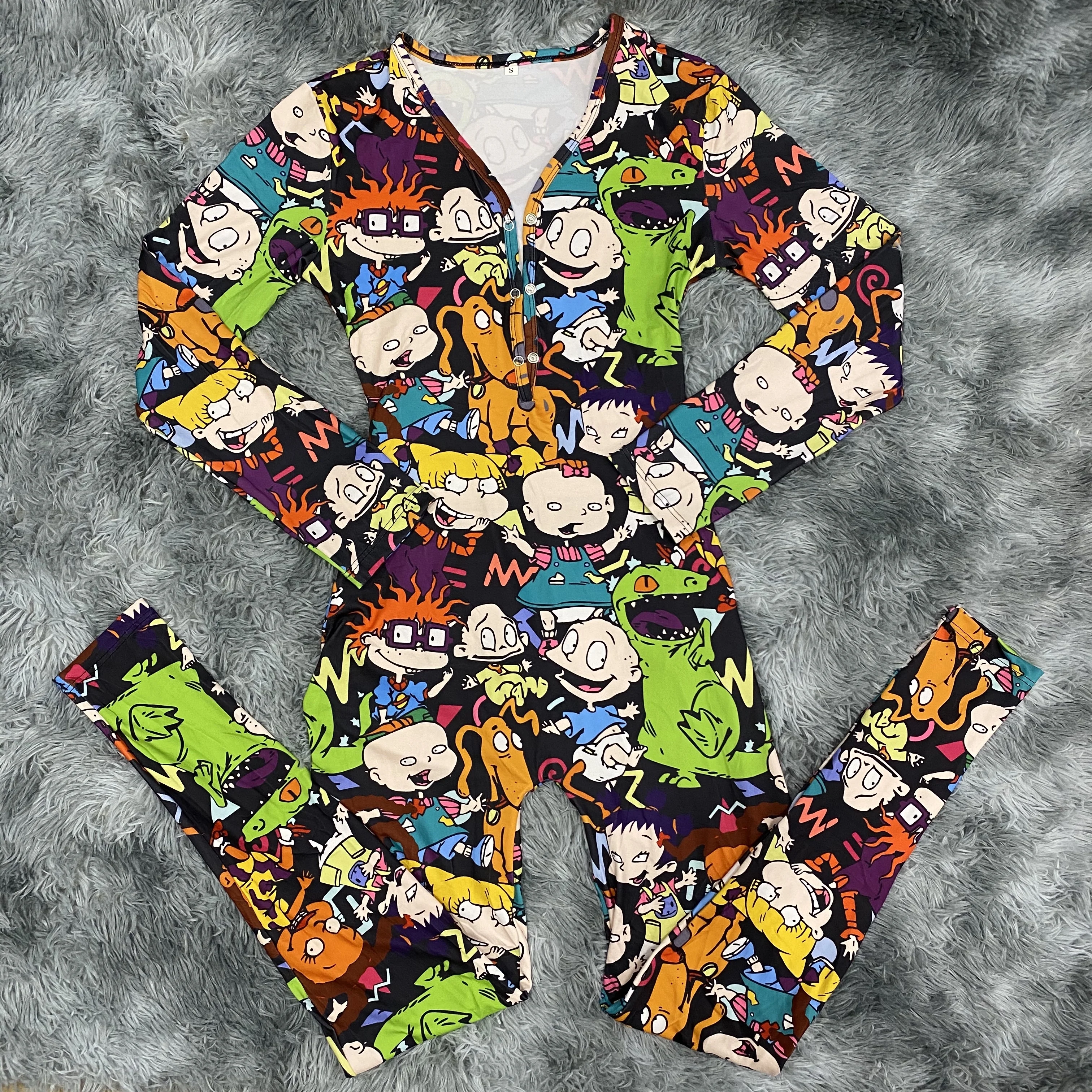 Custom nightwear cookie monster with buttflap onesie sexy long sleeve for party
Custom nightwear cookie monster with buttflap onesie sexy long sleeve for party