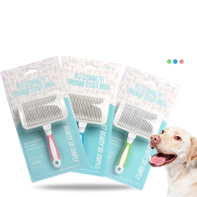Factory Wholesale Self Cleaning Dog Wire Grooming Slicker Brush Cat Pin Brush, Purple ,green and other
Factory Wholesale Self Cleaning Dog Wire Grooming Slicker Brush Cat Pin Brush, Purple ,green and other