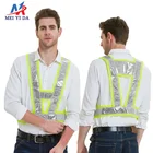 PVC reflective with fabric band cheap safety vest