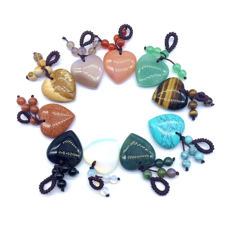 Nature Stone Bead Heart Charm Pendants 30 mm For DIY Jewelry Making Woman Bracelet Necklace Promotional Gifts Decoration, Multi color
Nature Stone Bead Heart Charm Pendants 30 mm For DIY Jewelry Making Woman Bracelet Necklace Promotional Gifts Decoration, Multi color