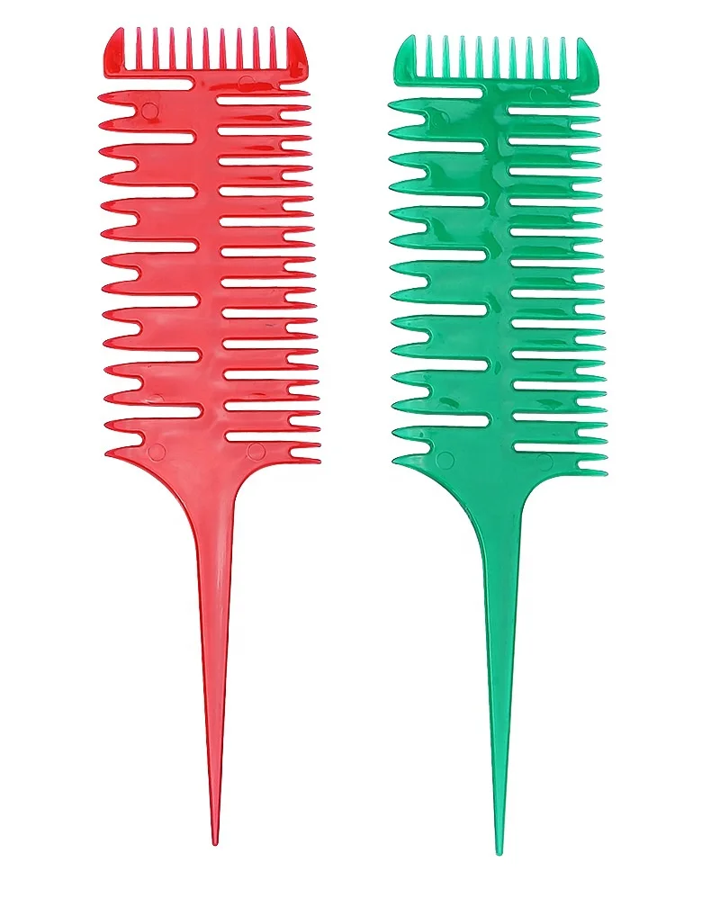 YDM fish bone ribs comb Art highlights hair comb three-sided sharp tooth color hair dye tool comb, Customized color
YDM fish bone ribs comb Art highlights hair comb three-sided sharp tooth color hair dye tool comb, Customized color