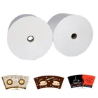 Pe Paper Fan Custom Factory Price Disposable PE PLA Striped Coated Paper Cup Fan Raw Materials In Roll