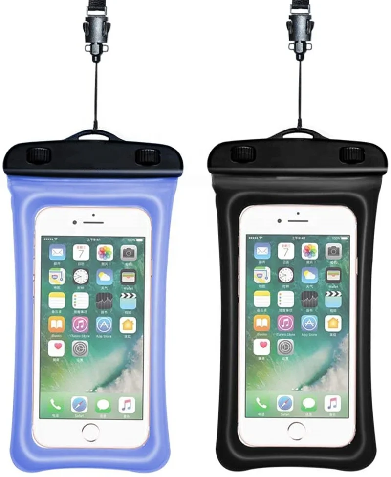

Custom Cellphone Pouch Water Proof Dry Bag Case with Neck Lanyard Underwater Clear Mobile phone Protector