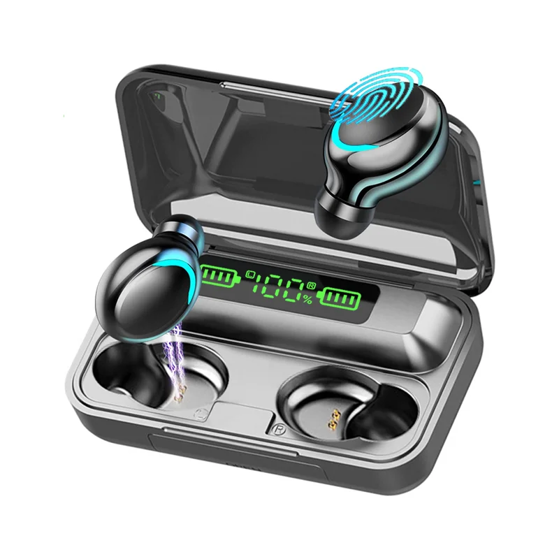 Dropshipping 2021 Amazon Hot Sale Earphone Powerbank 2 In 1 Power LCD Display Factory Price OEM F9 Wireless Earphones Earbuds
Dropshipping 2021 Amazon Hot Sale Earphone Powerbank 2 In 1 Power LCD Display Factory Price OEM F9 Wireless Earphones Earbuds
