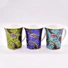 Custom Logo Printing Color Pattern Ceramic Cup Coffee Cup With Handle Mug,Cheap Ceramic Coffee Mugs