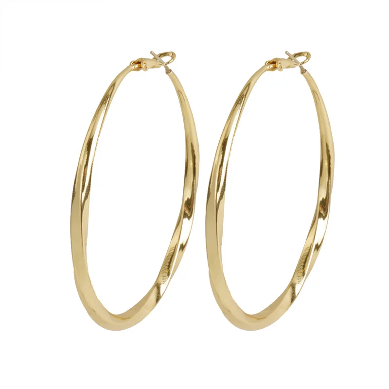 European And American Fashion Explosion Big Circle Earrings Simple Personality Earrings, As picture
European And American Fashion Explosion Big Circle Earrings Simple Personality Earrings, As picture