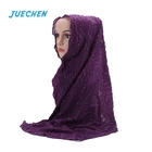 2019 Spring Women Muslim Nationality Printed Cotton Scarf Female Hijab
