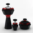 White Hollow White Crystal Incense Oil Burner For Home Decorative