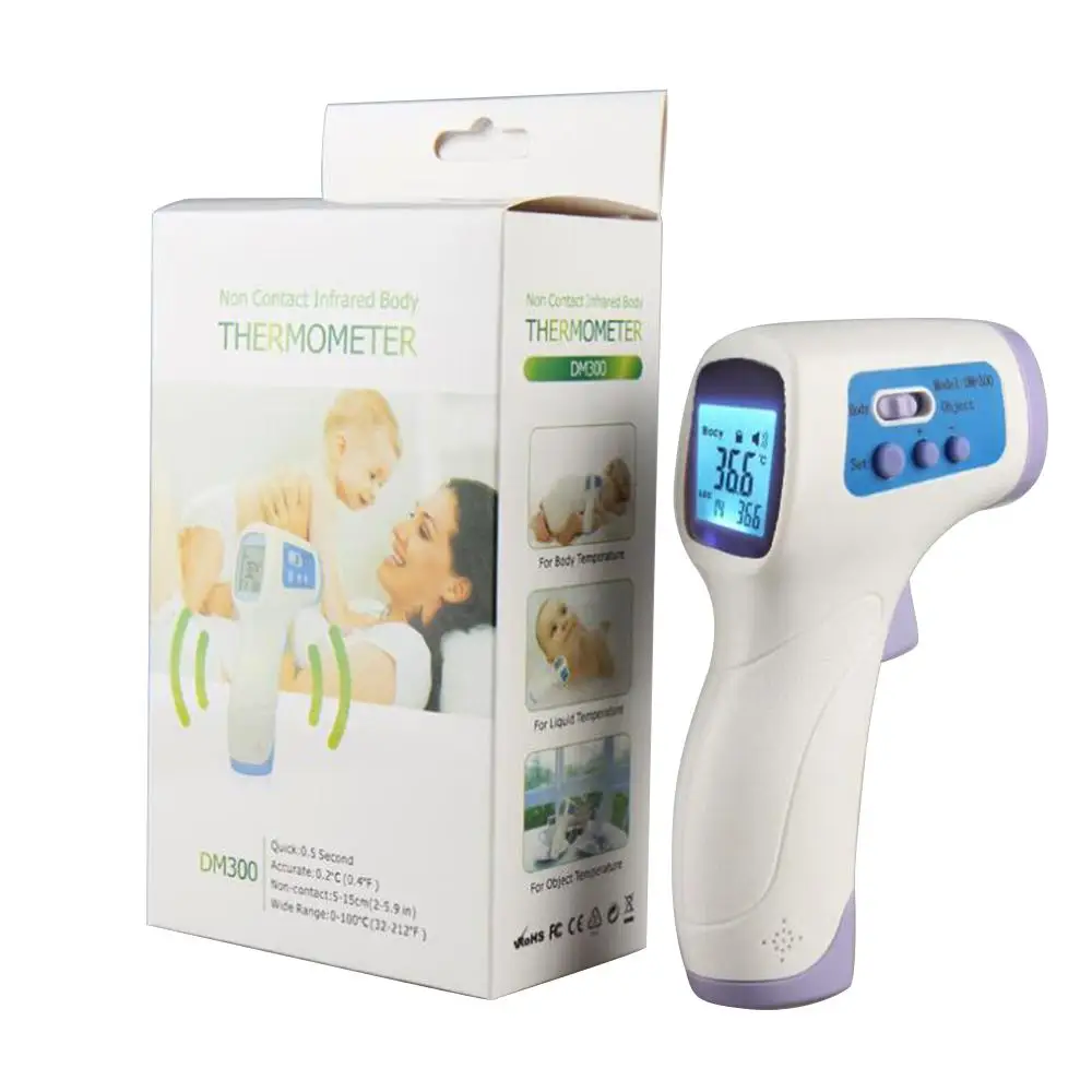 Non-Contact Digital LCD Infrared Thermometer Temperature Gun Large-screen Display Streamlined Handle Temperature Gun, Purple 
Non-Contact Digital LCD Infrared Thermometer Temperature Gun Large-screen Display Streamlined Handle Temperature Gun, Purple