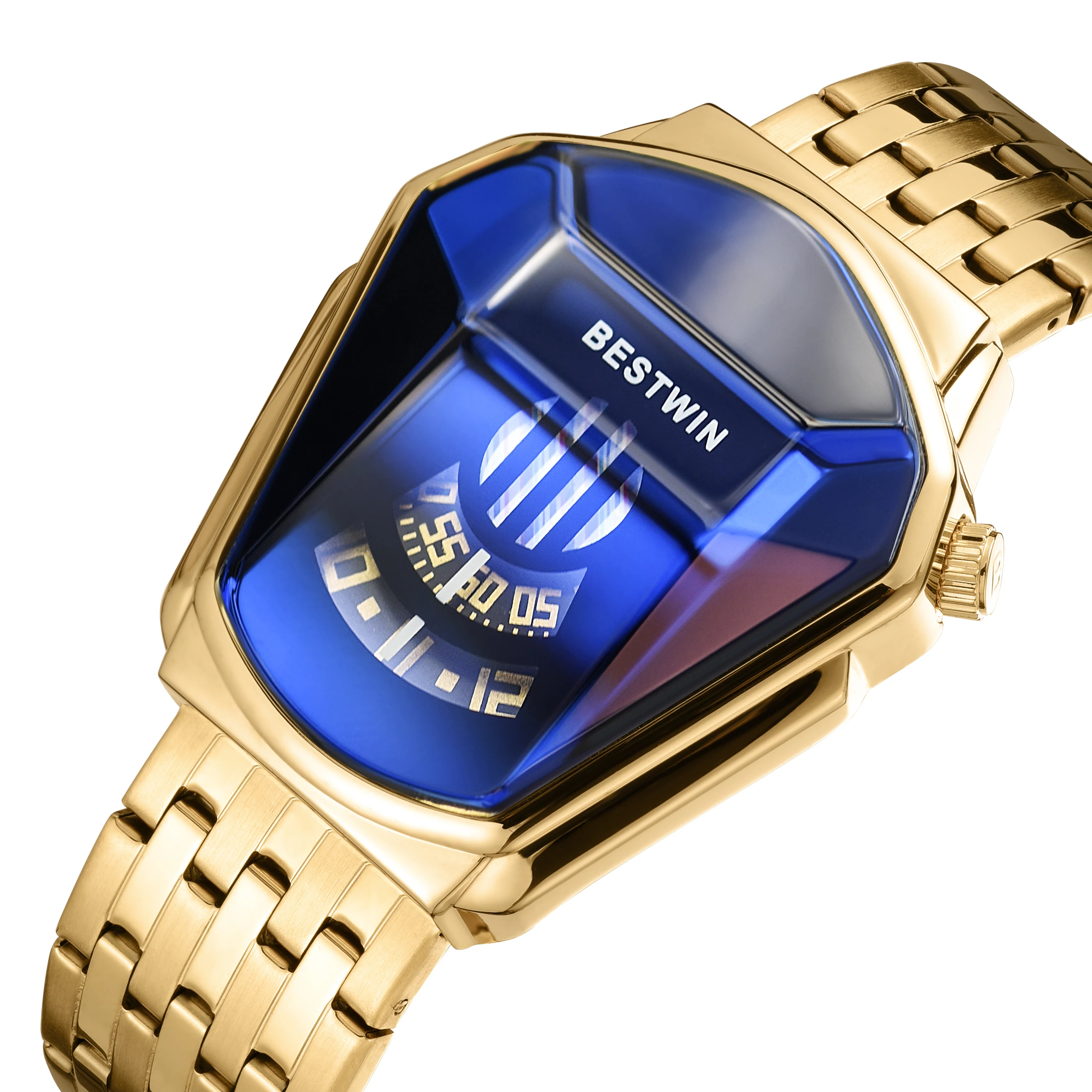 Bestwin New Locomotiva Luxury Brand Robot Watches For Men Unique Design Gold Silver Stainless Steel Bracelet Watches Wholesale
Bestwin New Locomotiva Luxury Brand Robot Watches For Men Unique Design Gold Silver Stainless Steel Bracelet Watches Wholesale