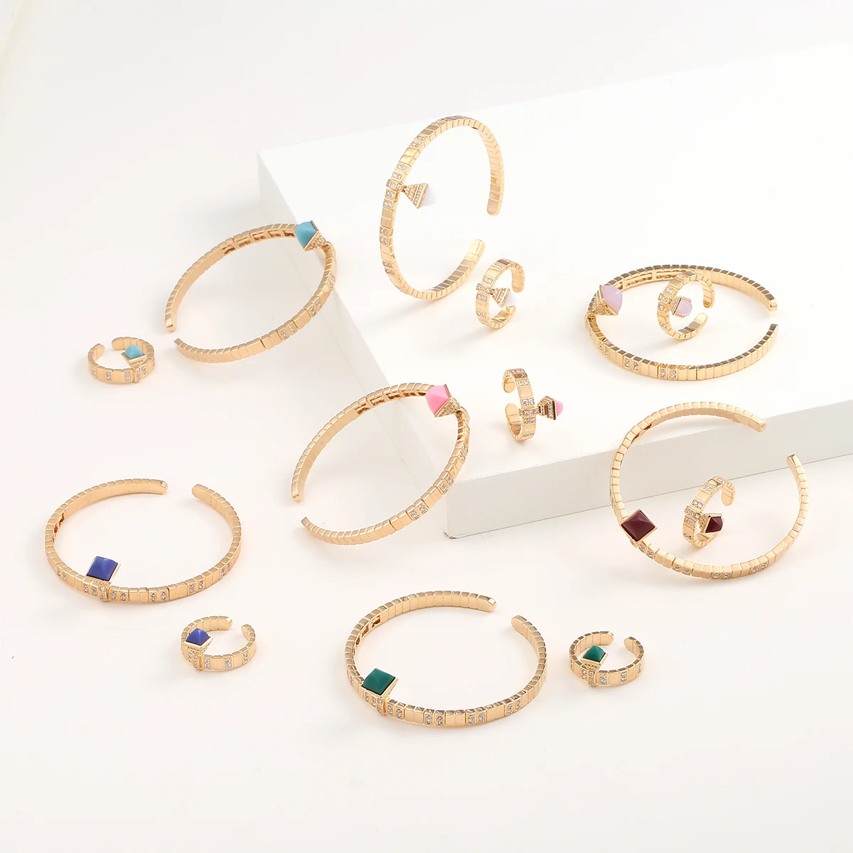 Jewelry Gift Fashion Jewelry Adjustable Bracelet Stacking Multicolor Resin Rings For Women
Jewelry Gift Fashion Jewelry Adjustable Bracelet Stacking Multicolor Resin Rings For Women