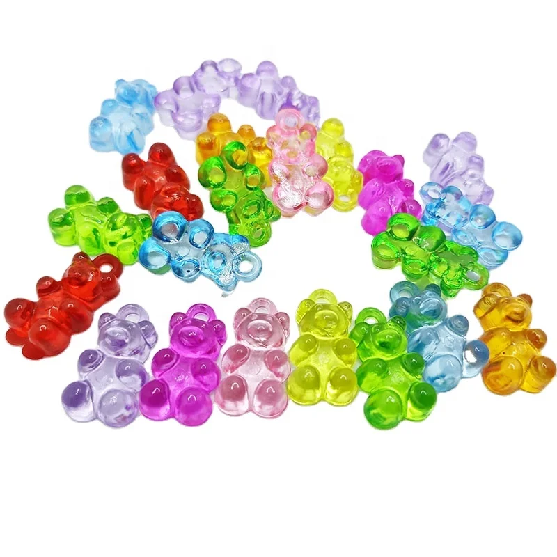 21*11mm color transparent gummy bear plastic acrylic pendant Bling Bear shape beads for necklace pendant jewelry making
21*11mm color transparent gummy bear plastic acrylic pendant Bling Bear shape beads for necklace pendant jewelry making