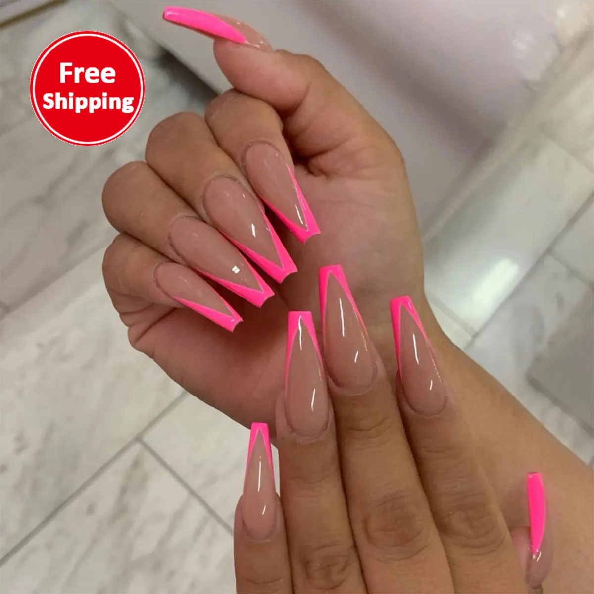 Free Ship Short Full Cover Acrylic Coffin Stiletto Fake Nails, Press On Art XXL Artificial Fingernails, Tapered Long C Nail Tip, Colorful
Free Ship Short Full Cover Acrylic Coffin Stiletto Fake Nails, Press On Art XXL Artificial Fingernails, Tapered Long C Nail Tip, Colorful