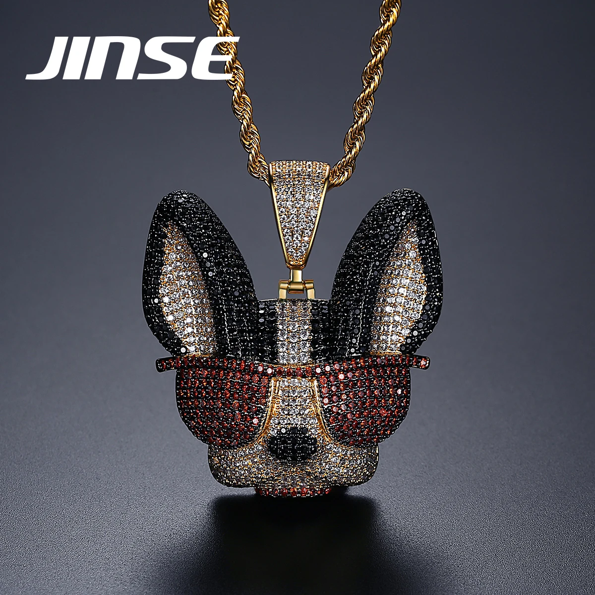 JINSE Fashion Jewellery Manufacturer Animal Dog Pendant Necklace Hip Hop Jewelry Punk
JINSE Fashion Jewellery Manufacturer Animal Dog Pendant Necklace Hip Hop Jewelry Punk