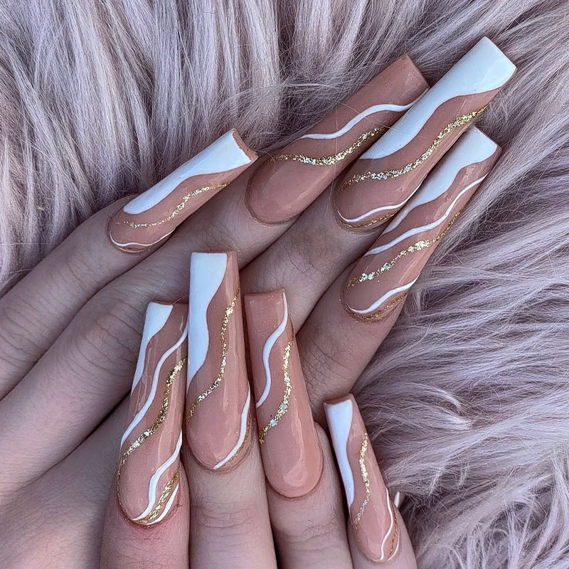 Wholesale 24PCS/Boxes Fashion Full Cover Long Coffin Nail Luxury Press On Nail, Multi color
Wholesale 24PCS/Boxes Fashion Full Cover Long Coffin Nail Luxury Press On Nail, Multi color