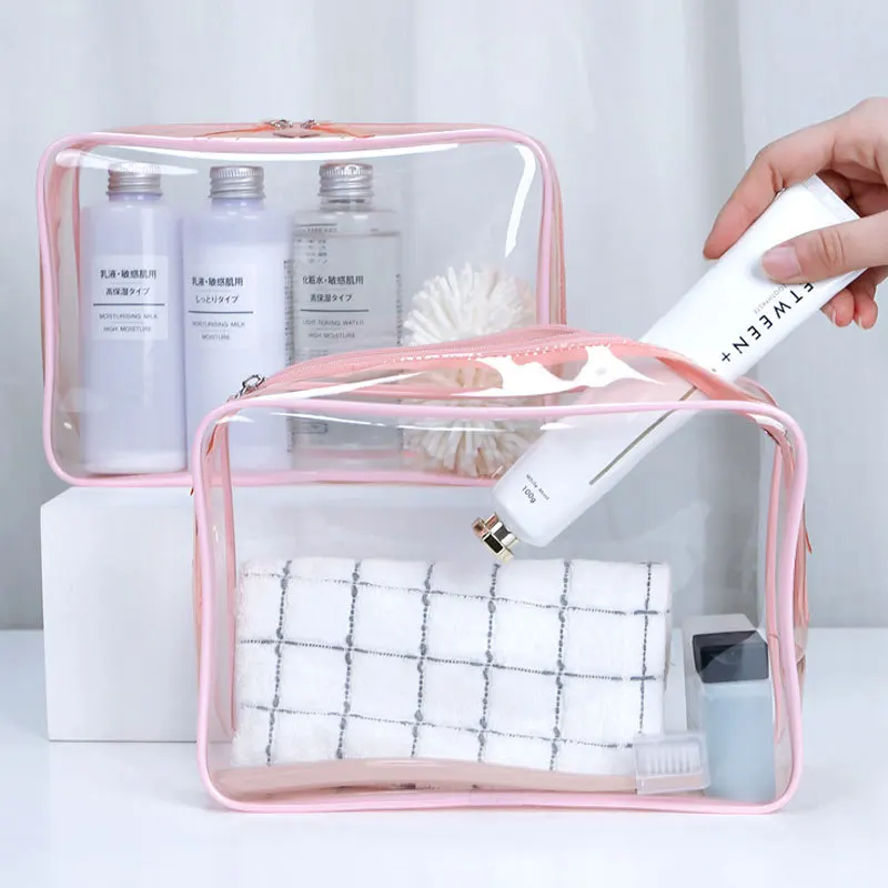 HMU Wholesale Portable Waterproof Transparent Makeup Bag Travel Clear PVC Wash Toiletry Plastic Cosmetic Bag With Custom Logo
HMU Wholesale Portable Waterproof Transparent Makeup Bag Travel Clear PVC Wash Toiletry Plastic Cosmetic Bag With Custom Logo