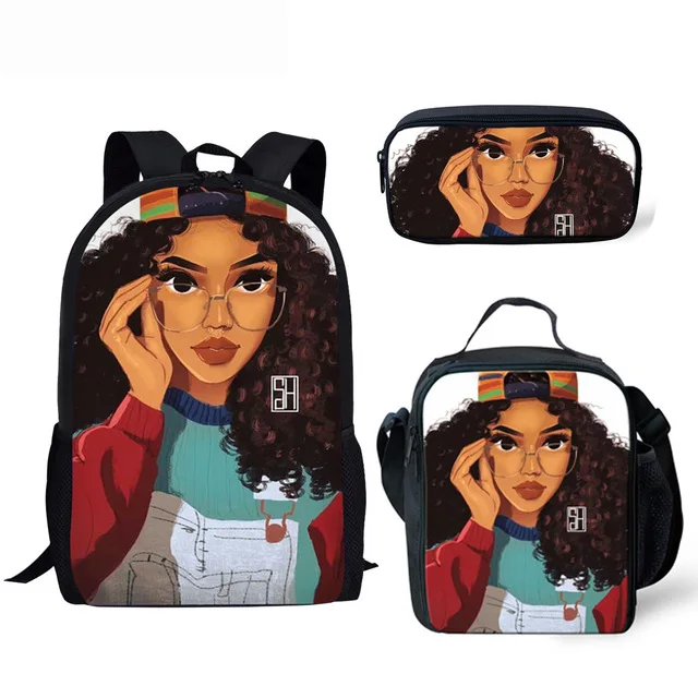 Art African Girls Print School Bags Personalized Customise Bookbags For Girls Laptop Backpack Large Capacity 3pcs School Bag Set, Customized color,printable
Art African Girls Print School Bags Personalized Customise Bookbags For Girls Laptop Backpack Large Capacity 3pcs School Bag Set, Customized color,printable