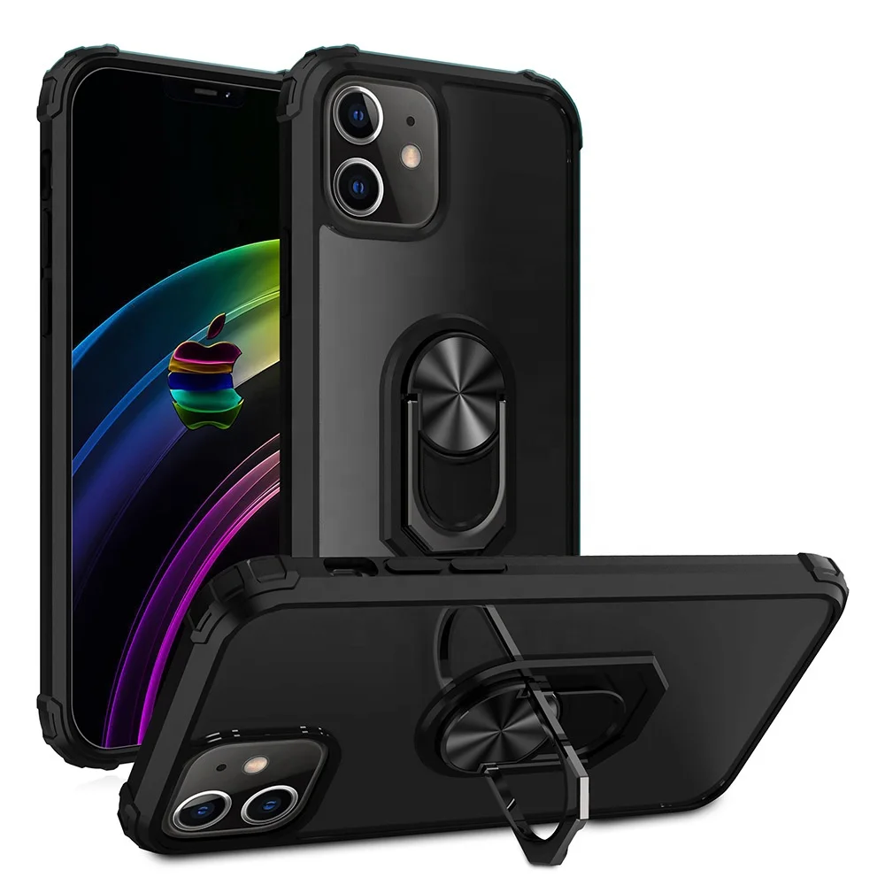New Magnetic Ring Bracket Shockproof Case For iPhone 12 Pro Hybrid Bumper Hard PC+Soft TPU Back Cover
New Magnetic Ring Bracket Shockproof Case For iPhone 12 Pro Hybrid Bumper Hard PC+Soft TPU Back Cover