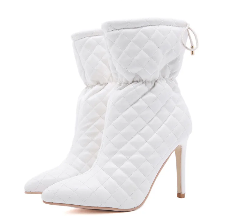 Custom Model Sexy Lady Short Boots Stiletto High-Heeled Boots Lace Up Personality All-Match Leather Boots
Custom Model Sexy Lady Short Boots Stiletto High-Heeled Boots Lace Up Personality All-Match Leather Boots