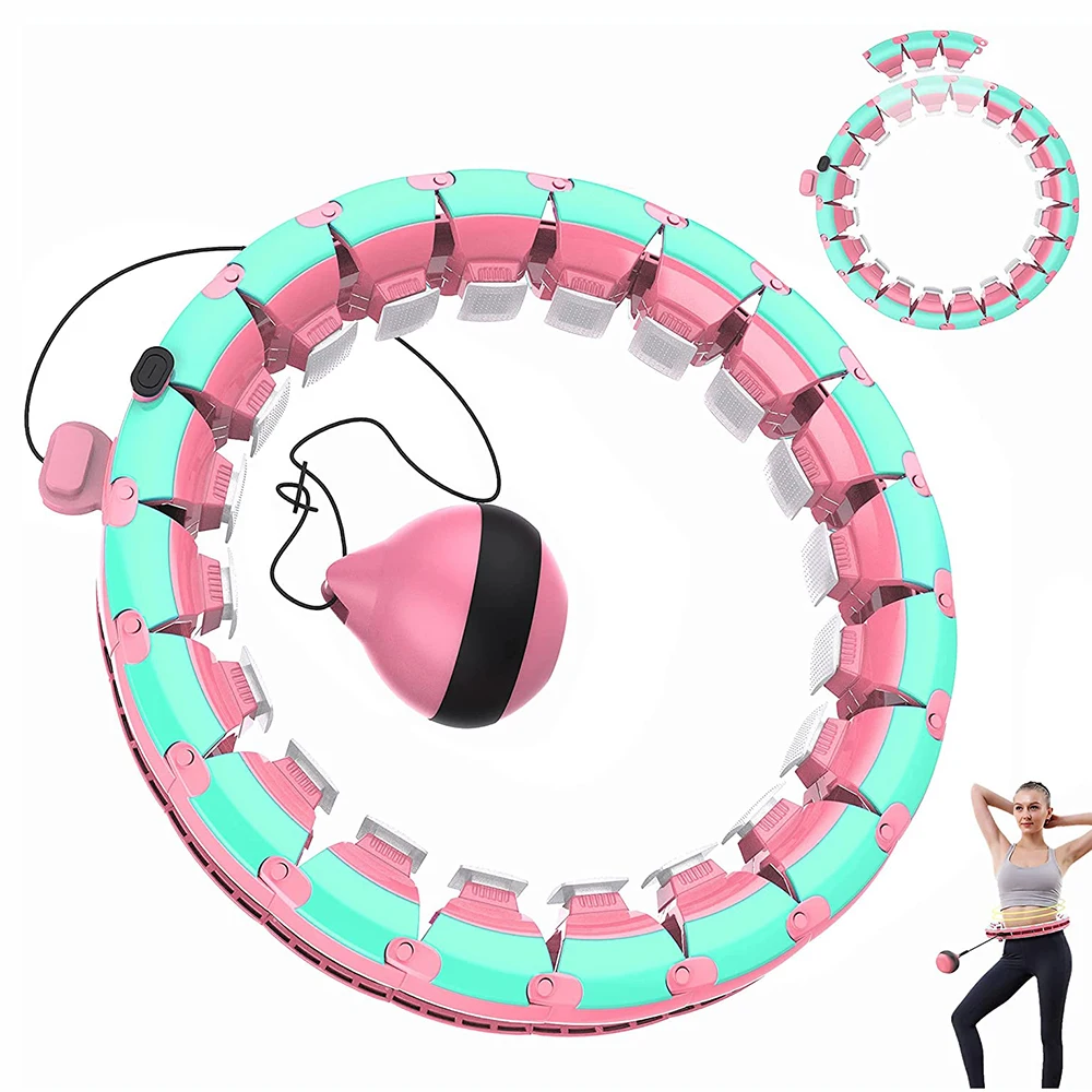 High Quality Adjustable Detachable Weighted Hoola Hoops Fitness Training Weight Loss Smart Fitness Hoop, Pink/blue/green/white
High Quality Adjustable Detachable Weighted Hoola Hoops Fitness Training Weight Loss Smart Fitness Hoop, Pink/blue/green/white
