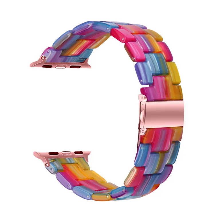 Fashion Resin Watch Bands for Apple Watch Series 6 SE 5 4 40 44mm Transparent Wrist Strap Luxury Bracelet for iWatch 3 2 1 38 42
Fashion Resin Watch Bands for Apple Watch Series 6 SE 5 4 40 44mm Transparent Wrist Strap Luxury Bracelet for iWatch 3 2 1 38 42