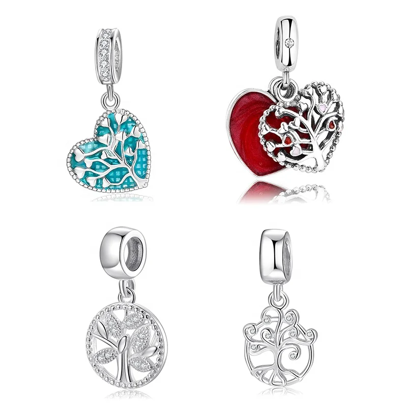 Real 925 sterling silver Tree of life Made with love Heart Charms for jewelry making Enamel Charms Bracelet Pendants Wholesale
Real 925 sterling silver Tree of life Made with love Heart Charms for jewelry making Enamel Charms Bracelet Pendants Wholesale