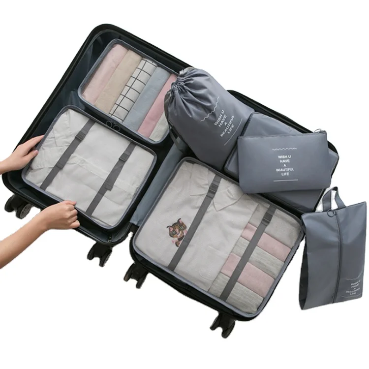 TravKoa 7 Set Packing Cubes with Shoe Bag Compression Travel Luggage Organizer, Customized colors
TravKoa 7 Set Packing Cubes with Shoe Bag Compression Travel Luggage Organizer, Customized colors