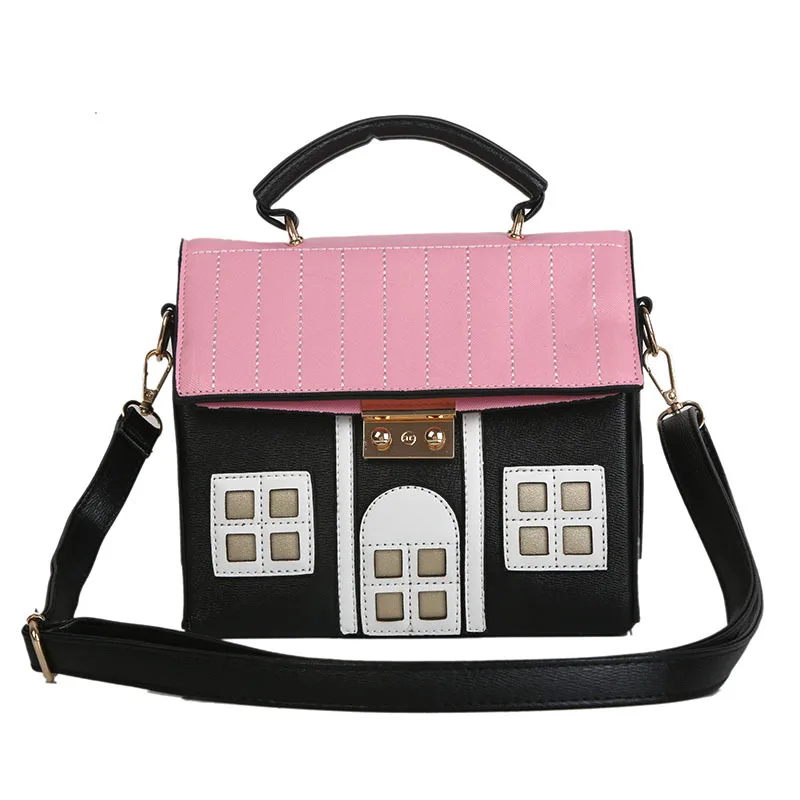 Personalized Design House Shaped Lady Square Purse And Handbag Pu Leather Purses Luxury China Bags Women Diagonal Cross Handbag, White ,black,pink
Personalized Design House Shaped Lady Square Purse And Handbag Pu Leather Purses Luxury China Bags Women Diagonal Cross Handbag, White ,black,pink