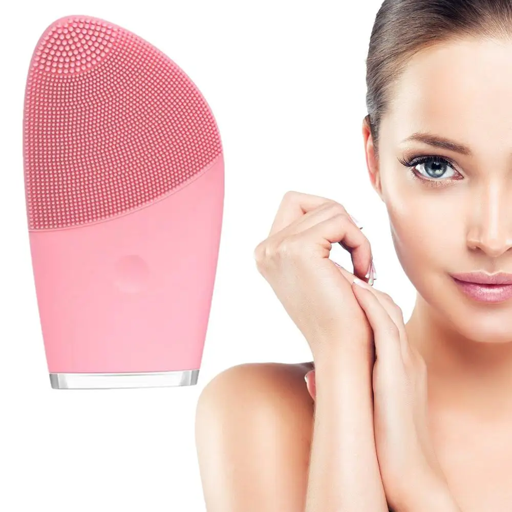Cheap Price Ultrasonic Silicone Facial Brush IPX7 Waterproof Face Skin Cleaner Massager for Deep Cleaning, Pink
Cheap Price Ultrasonic Silicone Facial Brush IPX7 Waterproof Face Skin Cleaner Massager for Deep Cleaning, Pink